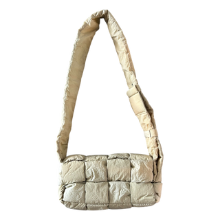 Bottega Veneta Beige Padded Tech Cassette Bag