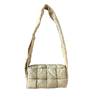 Bottega Veneta Beige Padded Tech Cassette Bag