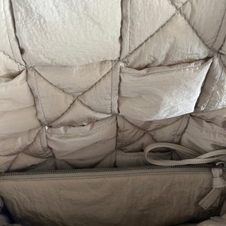 Bottega Veneta Beige Padded Tech Cassette Bag