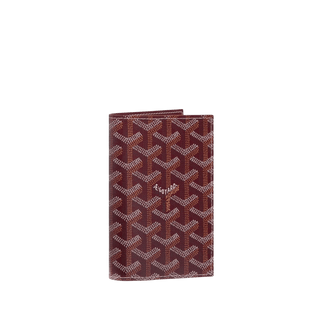 Goyard Grenelle Passport Cover Burgundy