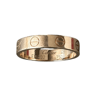 Cartier Rose Gold Diamond Love Ring