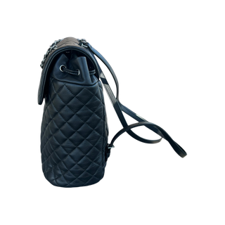Chanel Black Lambskin Quilted Large Urban Spirit Backpack