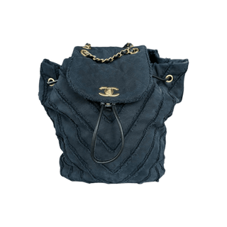 Chanel Navy Paris-Cuba Twist Backpack