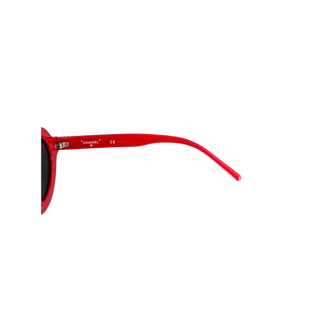 Chanel Pharrell Red & White Round Sunglasses