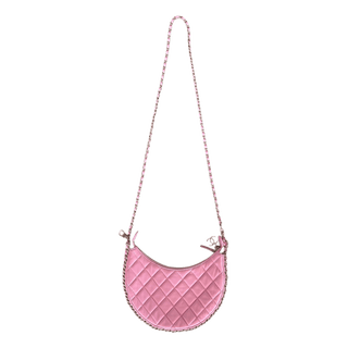Chanel Pink Quilted Lambskin Small Hobo Bag