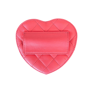 Chanel Pink Quilted Mini Heart Bag