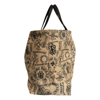 Chrome Hearts Beige & Black Miami Exclusive Stencil Beach Tote Bag