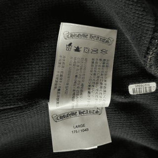Chrome Hearts Black Aspen Exclusive Horseshoe Thermal Zip Up Hoodie