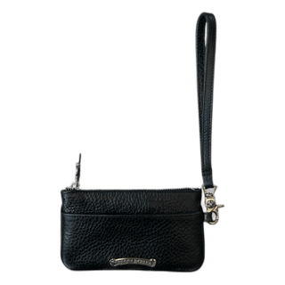 Chrome Hearts Black Cross Patch Loop Wallet