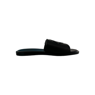 Chrome Hearts Black Cross Patch Slides
