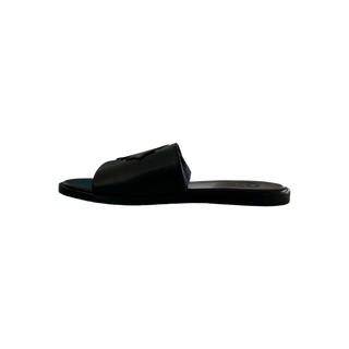 Chrome Hearts Black Cross Patch Slides