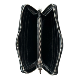 Chrome Hearts  Black Fleur Patch Wallet