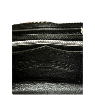 Chrome Hearts  Black Fleur Patch Wallet