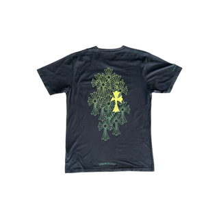 Chrome Hearts Black & Green Cemetery Cross Logo T-Shirt