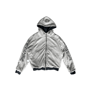 Chrome Hearts Black & Grey Jacquard Reversible Jacket