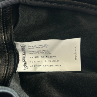 Chrome Hearts Black Leather Cargo Pants