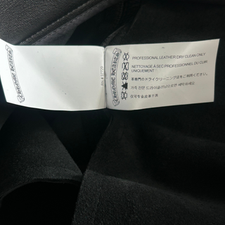Chrome Hearts Black Leather Cargo Pants