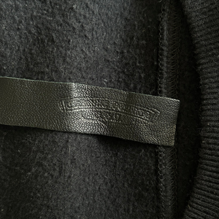 Chrome Hearts Black Leather Triple Cross Sweater