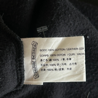 Chrome Hearts Black Leather Triple Cross Sweater