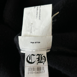 Chrome Hearts Black Leather Triple Cross Sweater