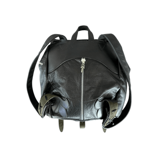 Chrome Hearts Black Multicolor Cross Patch Leather Gunslinger Backpack