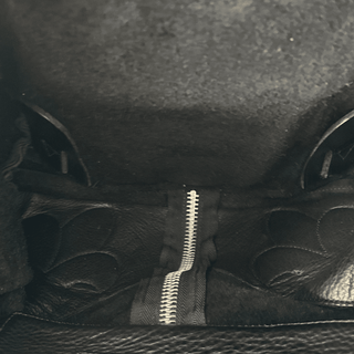 Chrome Hearts Black Multicolor Cross Patch Leather Gunslinger Backpack