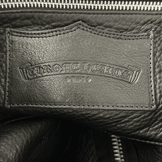 Chrome Hearts Black Multicolor Cross Patch Leather Gunslinger Backpack