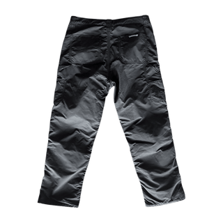 Chrome Hearts Black Nylon & Leather Carpenter Pants
