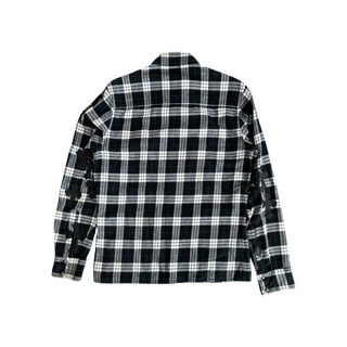 Chrome Hearts Black Plaid Cross Patch Flannel