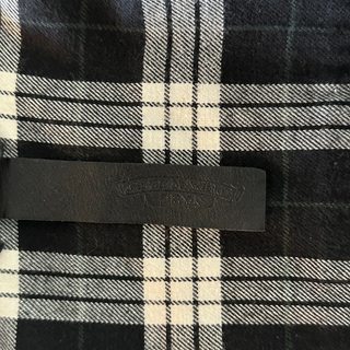 Chrome Hearts Black Plaid Cross Patch Flannel