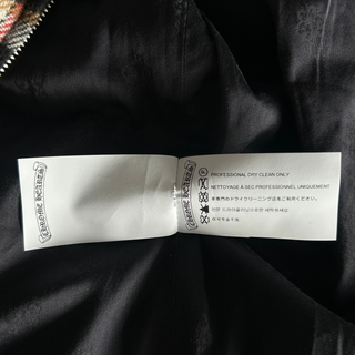 Chrome Hearts Black & Red Cross Patch Plaid Sherpa Jacket