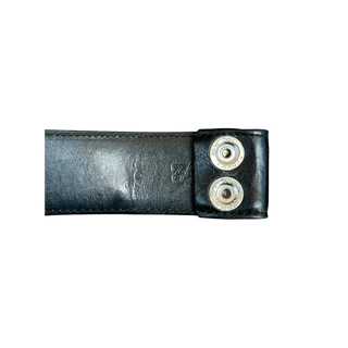 Chrome Hearts Black & Silver Rolling Stones Tongue Belt Strap