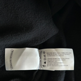 Chrome Hearts Black & White Cemetery Cross Logo Hoodie