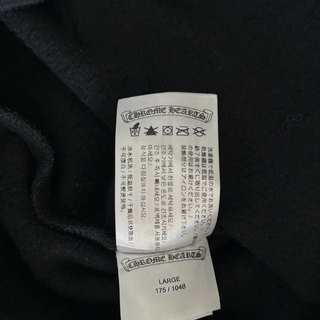 Chrome Hearts Black & White Cemetery Cross Logo Hoodie