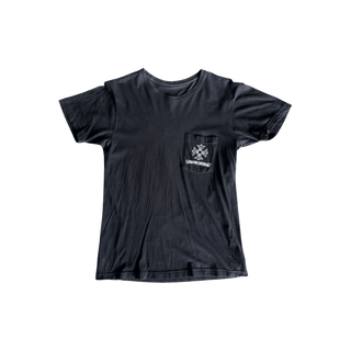 Chrome Hearts Black & White Dagger Logo T-Shirt