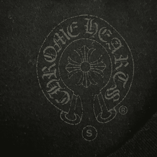 Chrome Hearts Black & White Flame Logo T-Shirt