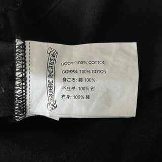 Chrome Hearts Black & White Flame Logo T-Shirt