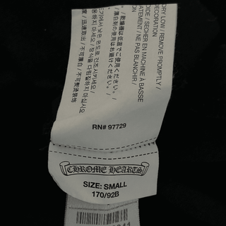 Chrome Hearts Black & White Flame Logo T-Shirt