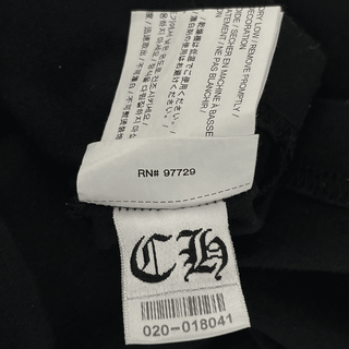 Chrome Hearts Black & White Flame Logo T-Shirt