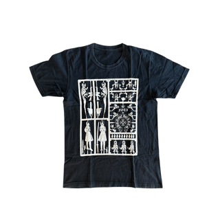 Chrome Hearts Black & White Foti Skulls Graphic T-Shirt