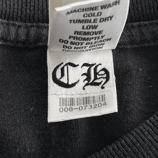 Chrome Hearts Black & White Horseshoe Cross Logo T-Shirt