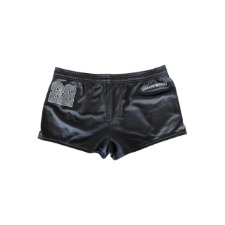 Chrome Hearts Black & White Logo Mesh Women's Shorts