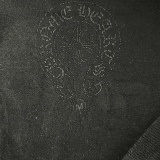 Chrome Hearts Black & White Malibu Cross Logo T-Shirt