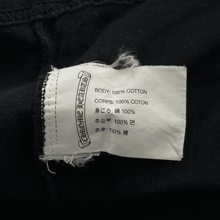 Chrome Hearts Black & White Malibu Cross Logo T-Shirt