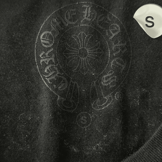 Chrome Hearts Black & White Scroll Logo T-Shirt