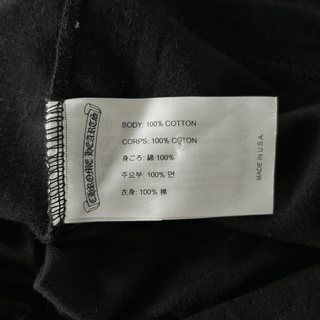 Chrome Hearts Black & White Scroll Logo T-Shirt