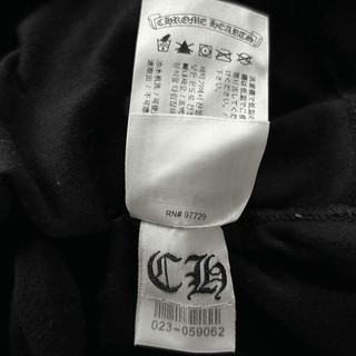 Chrome Hearts Black & White Scroll Logo T-Shirt