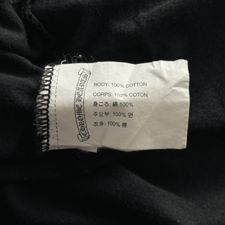 Chrome Hearts Black & White USA Triple Cross Logo T-Shirt
