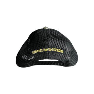 Chrome Hearts Black & Yellow Cross Logo Hat