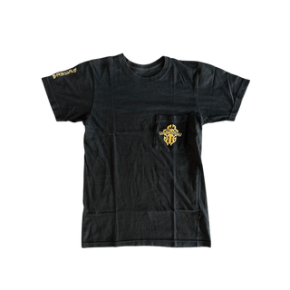 Chrome Hearts Black & Yellow Dagger Logo T-Shirt